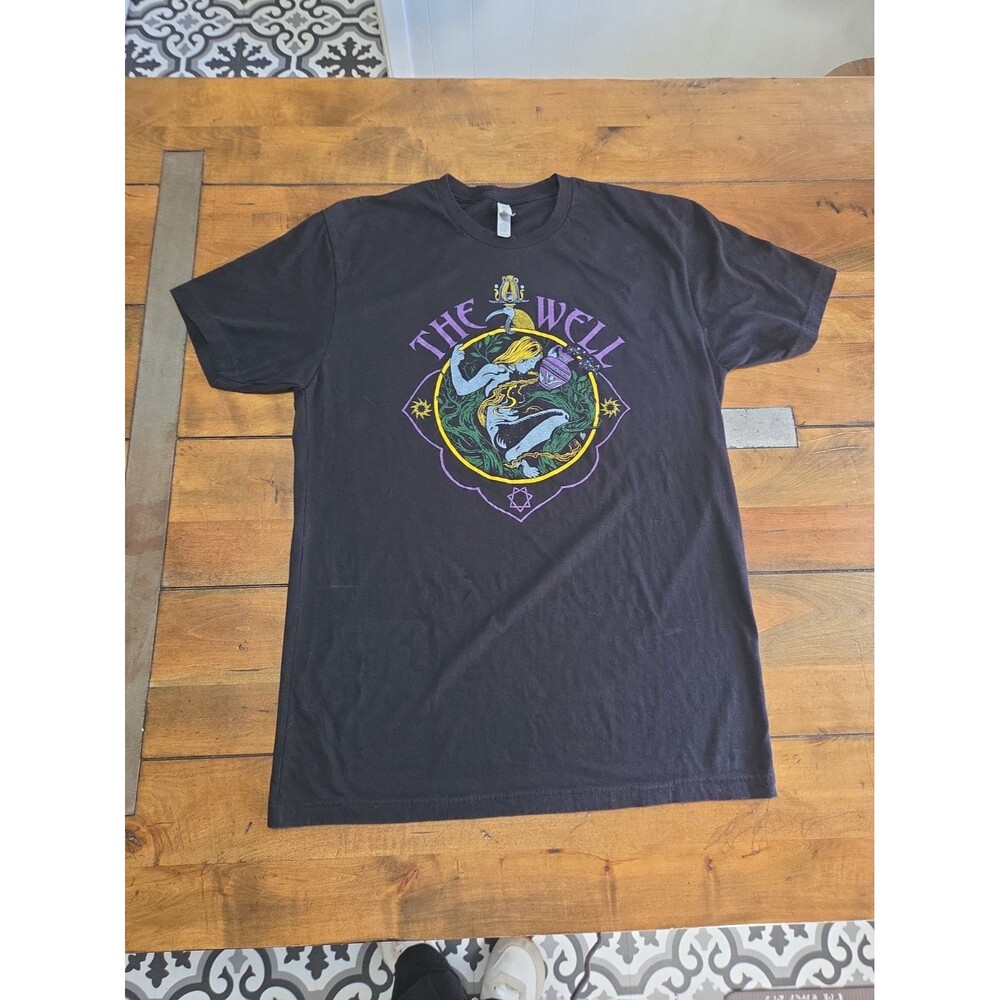 The Well Shirt Mens L Large Black Tarot Star Card Psych Doom Rock Band Graphic T - Picture 8 of 8